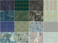 Eclectic Elements Palette - Plaidish Fat Quarter Bundle 16 plys
