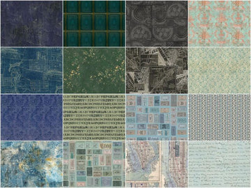 Eclectic Elements Palette - Plaidish Fat Quarter Bundle 16 plys