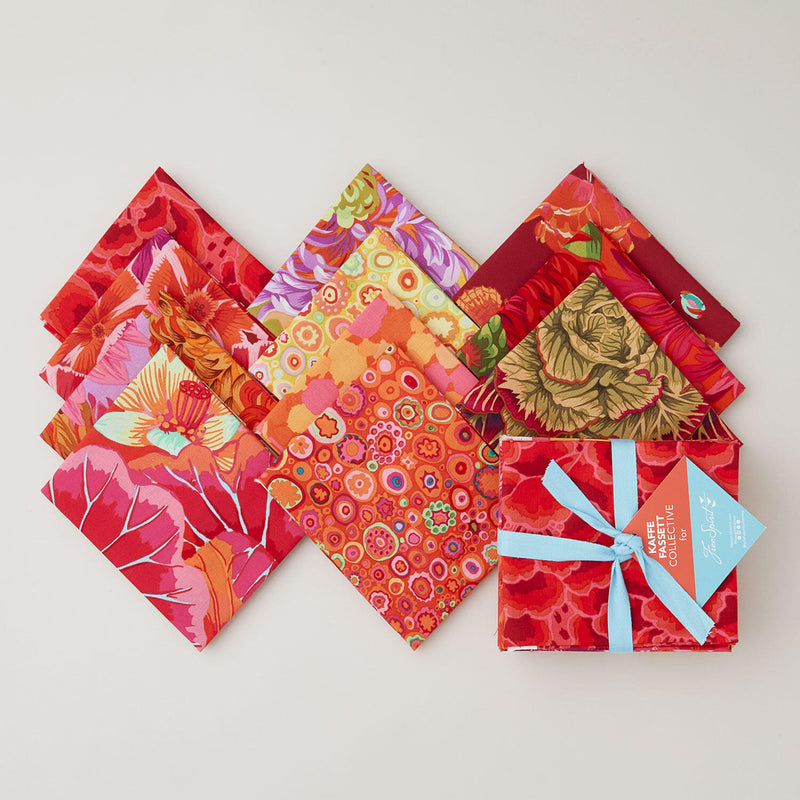 Kaffe Fassett Collective Violet Warm Fat Quarter Bundle 11 ply