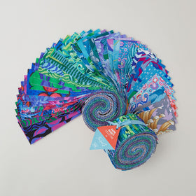 Kaffe Fassett Collective August 2025 Cool Colorstory 2 1/2" Strips