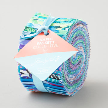 Kaffe Fassett Collective August 2025 Cool Colorstory 2 1/2" Strips