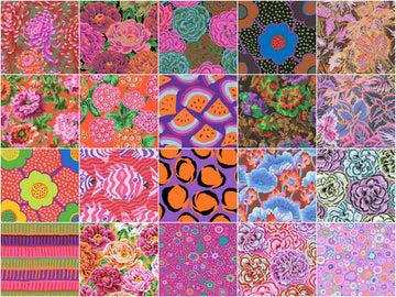 Kaffe Fassett Collective August 2025 Hot Colorstory 2 1/2" Strips