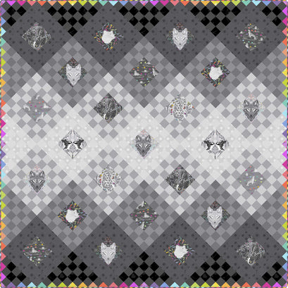 Tula Pink Fade to Gray Quilt Kit