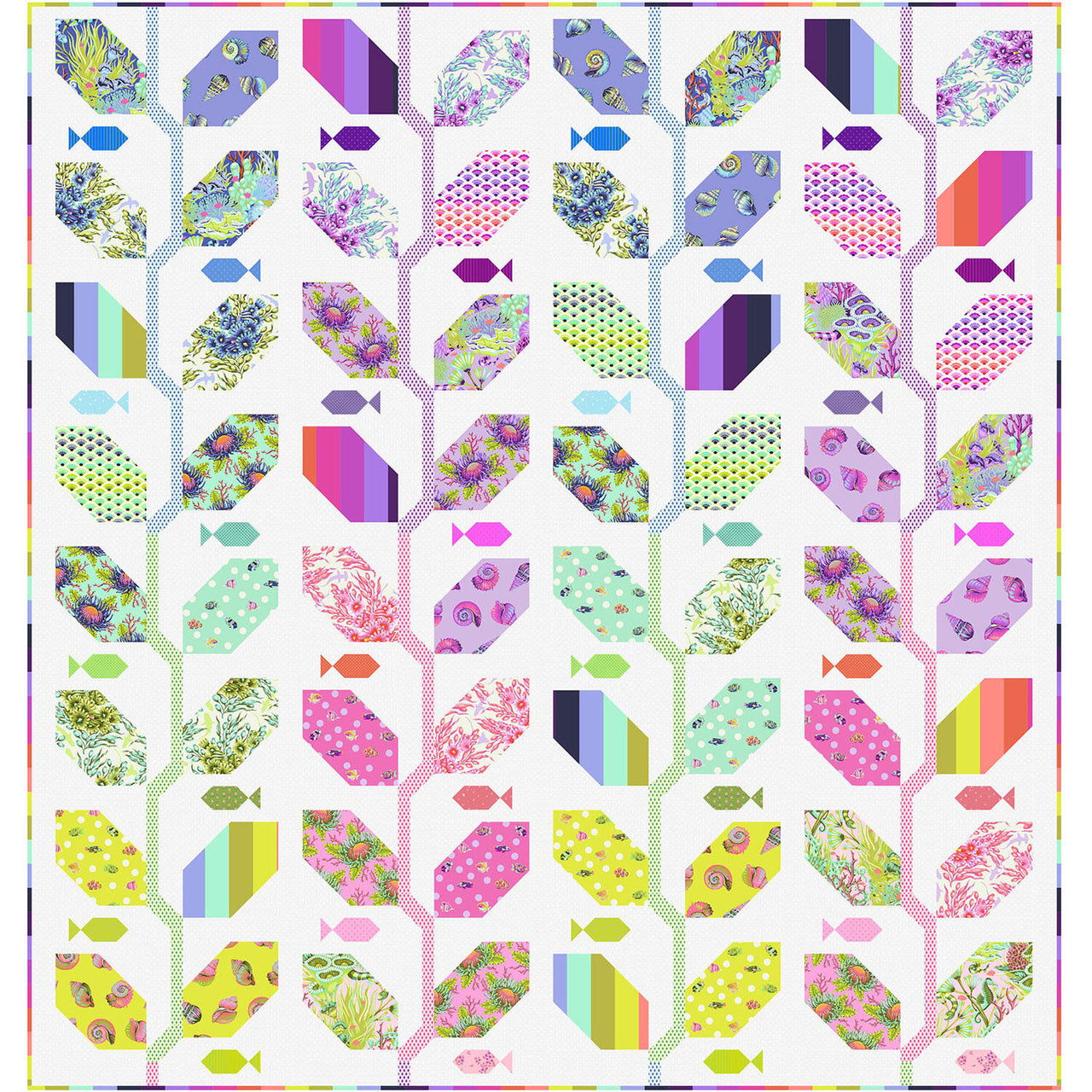 Tula Pink Marine Meadow Quilt Kit