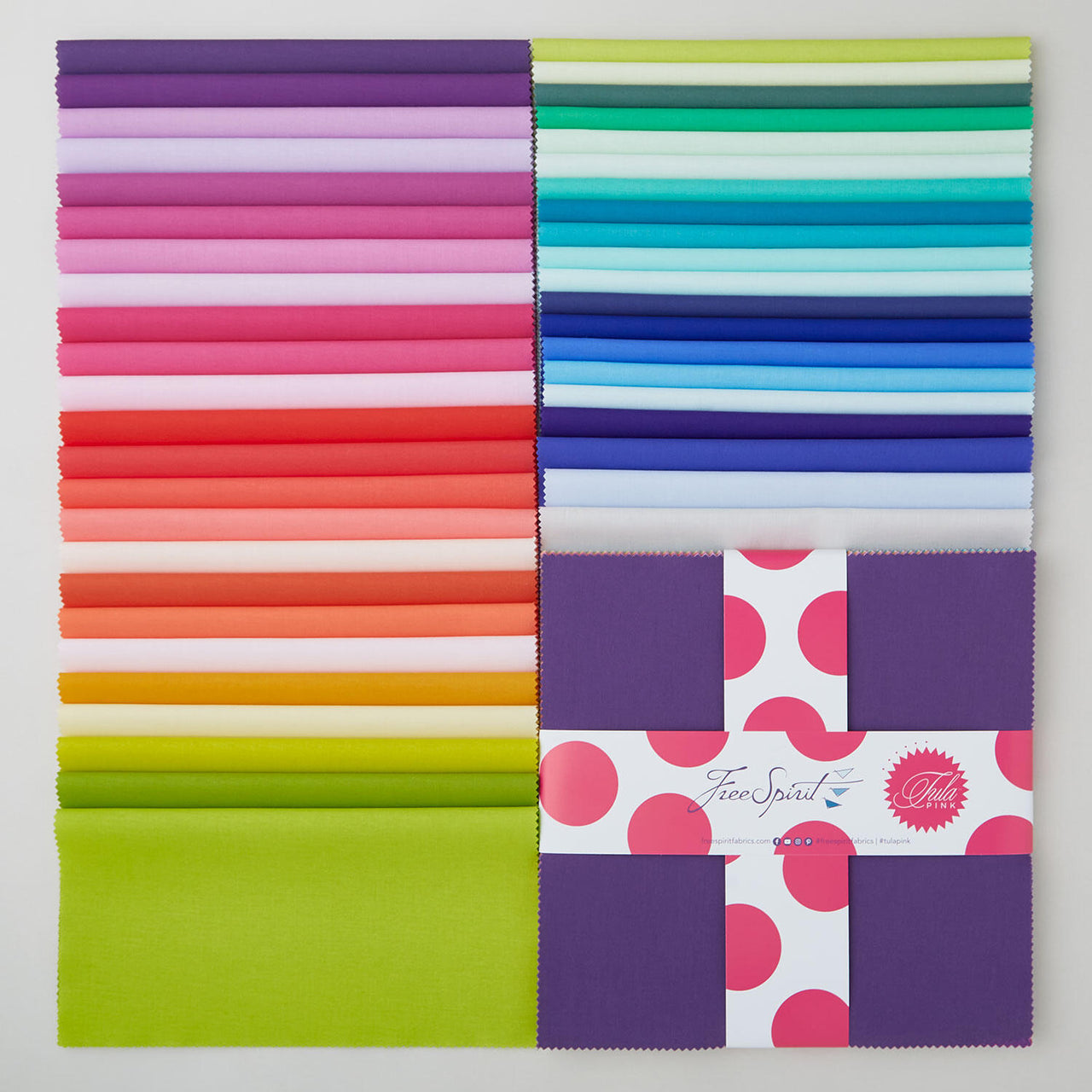 Saturday Stash Solids by Tula Pink 10" Squares