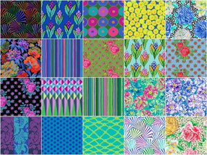 Kaffe Fassett Collective - February 2026 Cool Colorway 10" Squares
