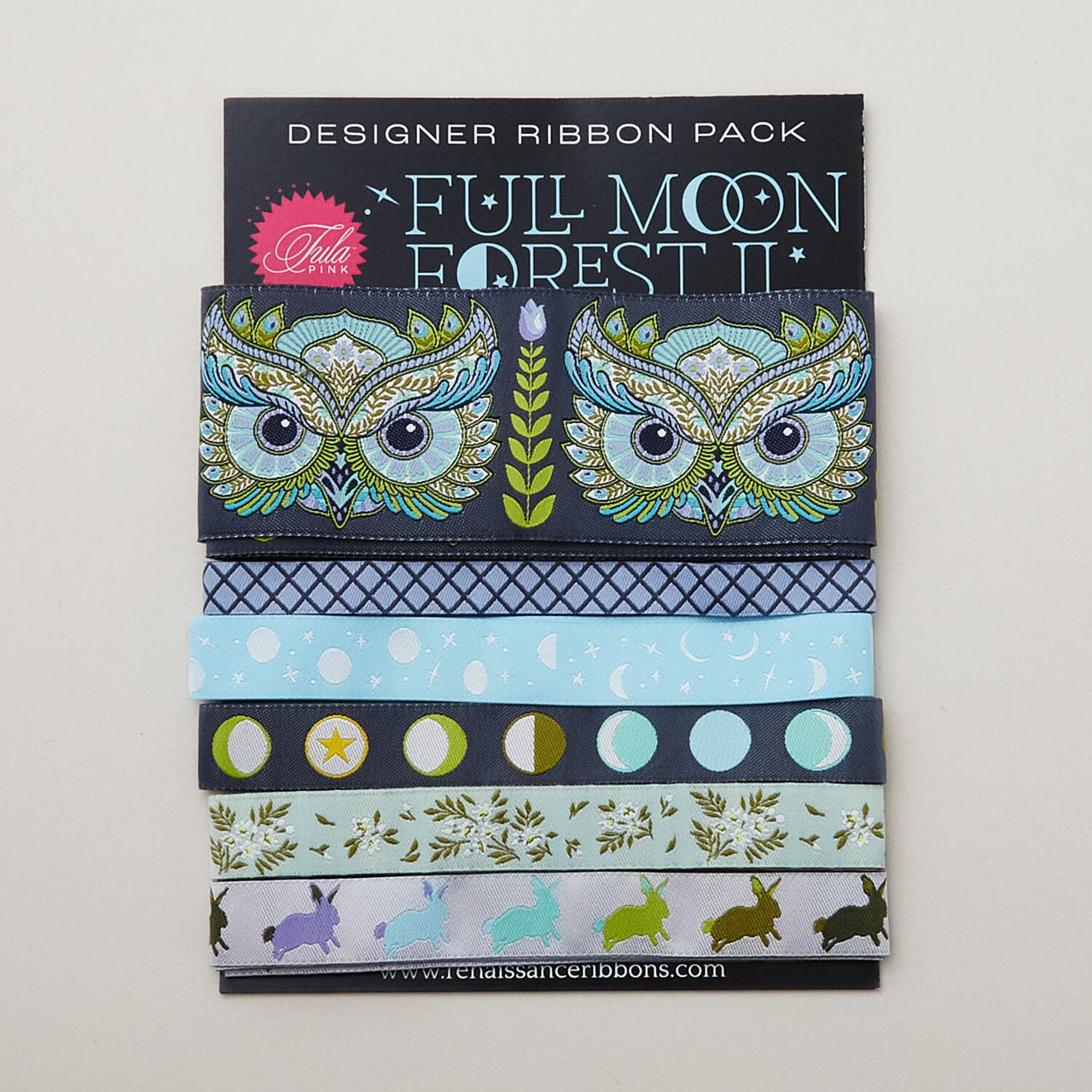 Tula Pink Full Moon Forest Designer Ribbon Pack - Starlight