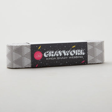 Tula Pink Kinda Shady Webbing - Whisper 1-1/2" Wide