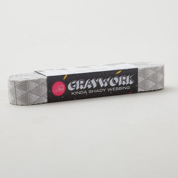 Tula Pink Kinda Shady Webbing - Whisper 1" Wide