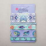 Tula Pink Floral Reef Collection Designer Ribbon Pack - Marine