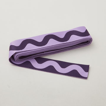 Tula Pink Floral Reef Collection Big Squiggle 1-1/2" Webbing - Ultraviolet