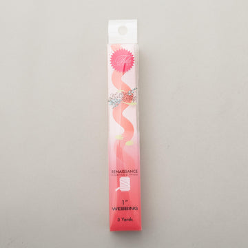 Tula Pink Floral Reef Collection Lil Squiggle 1" Webbing - Coralline