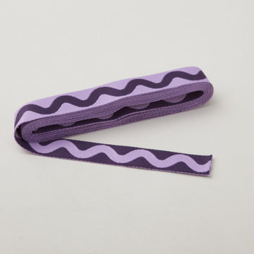 Tula Pink Floral Reef Collection Lil Squiggle 1" Webbing - Ultraviolet