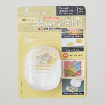 Magic Pins™ Flathead Appliqué Fine Pins - 50 count