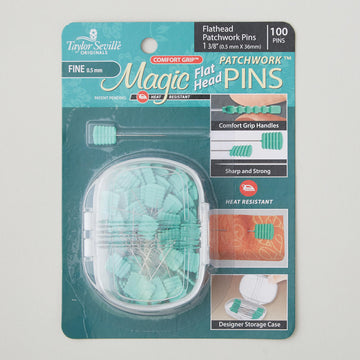Magic Pins™ Flathead Patchwork Fine Pins - 100 count