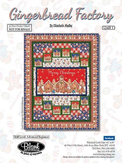 Gingerbread Factory Quilt 1 Free Quilt Pattern