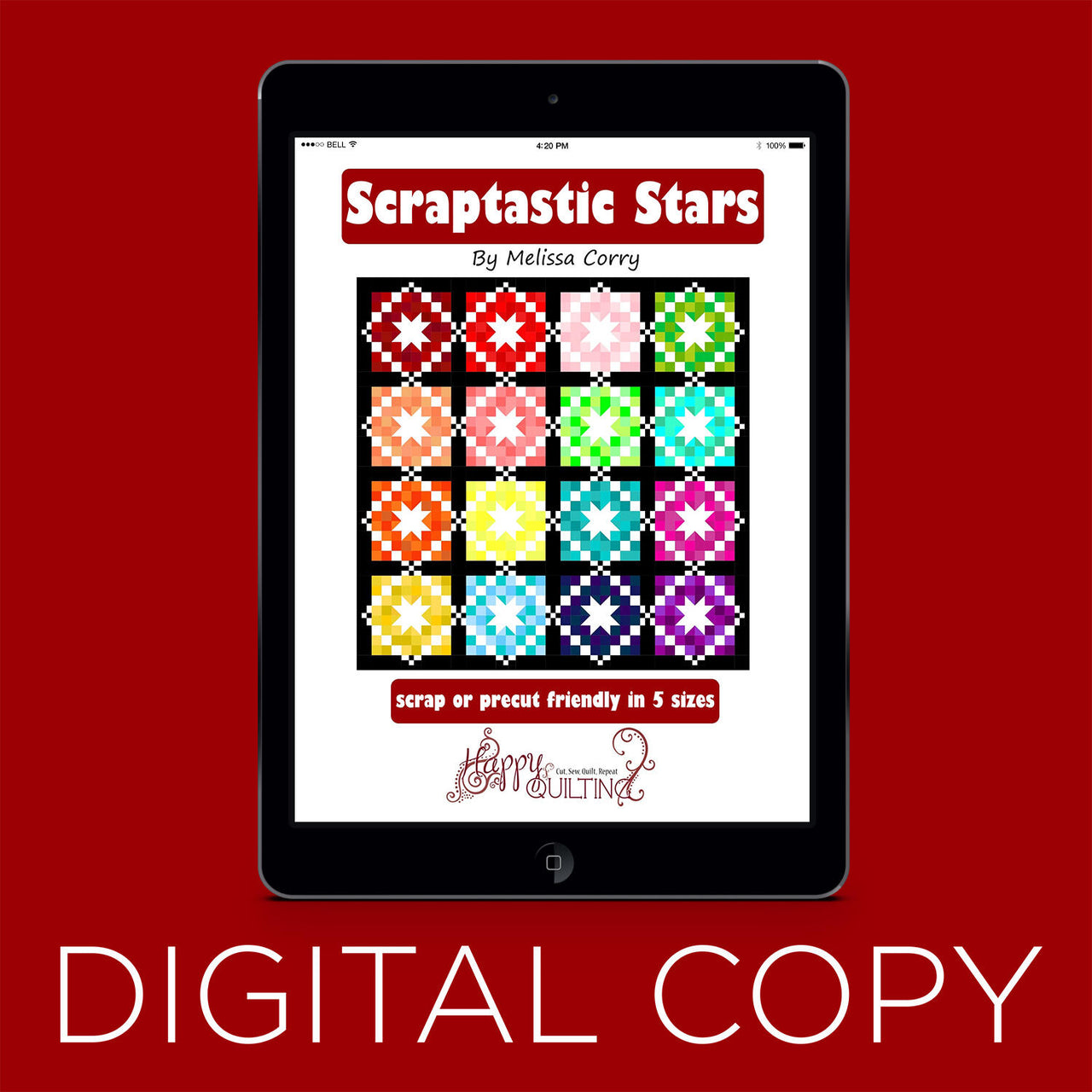 Digital Download - Scraptastic Stars Quilt Pattern