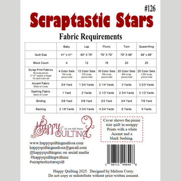 Digital Download - Scraptastic Stars Quilt Pattern