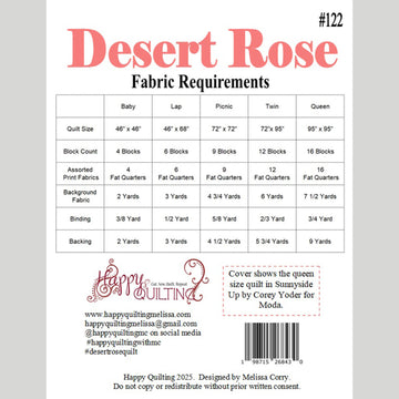 Digital Download - Desert Rose Quilt Pattern