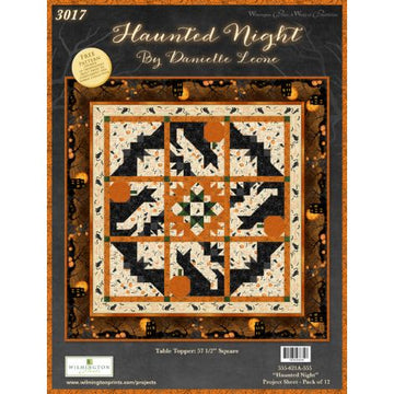 Haunted Night Table Topper Free Quilt Pattern