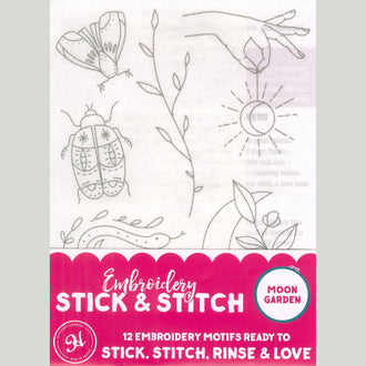 Stick & Stitch Embroidery Pack - Moon Garden