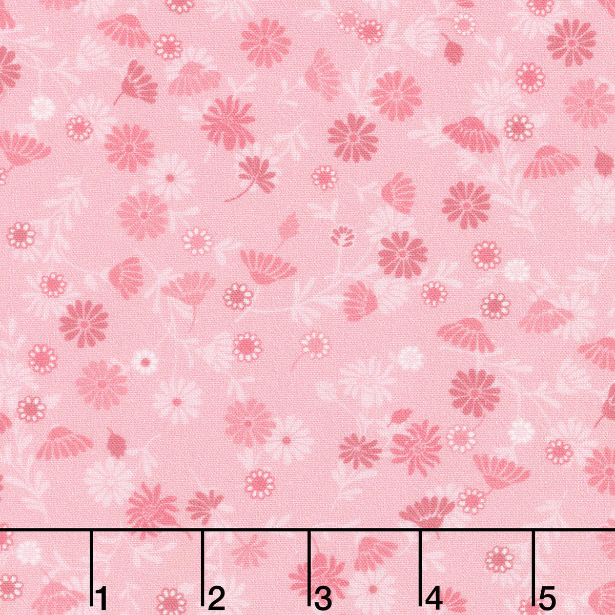 Cinnamon Stick - Monotone Daisy Pink Yardage