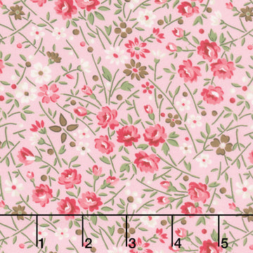Cinnamon Stick - Med Floral Pink Yardage