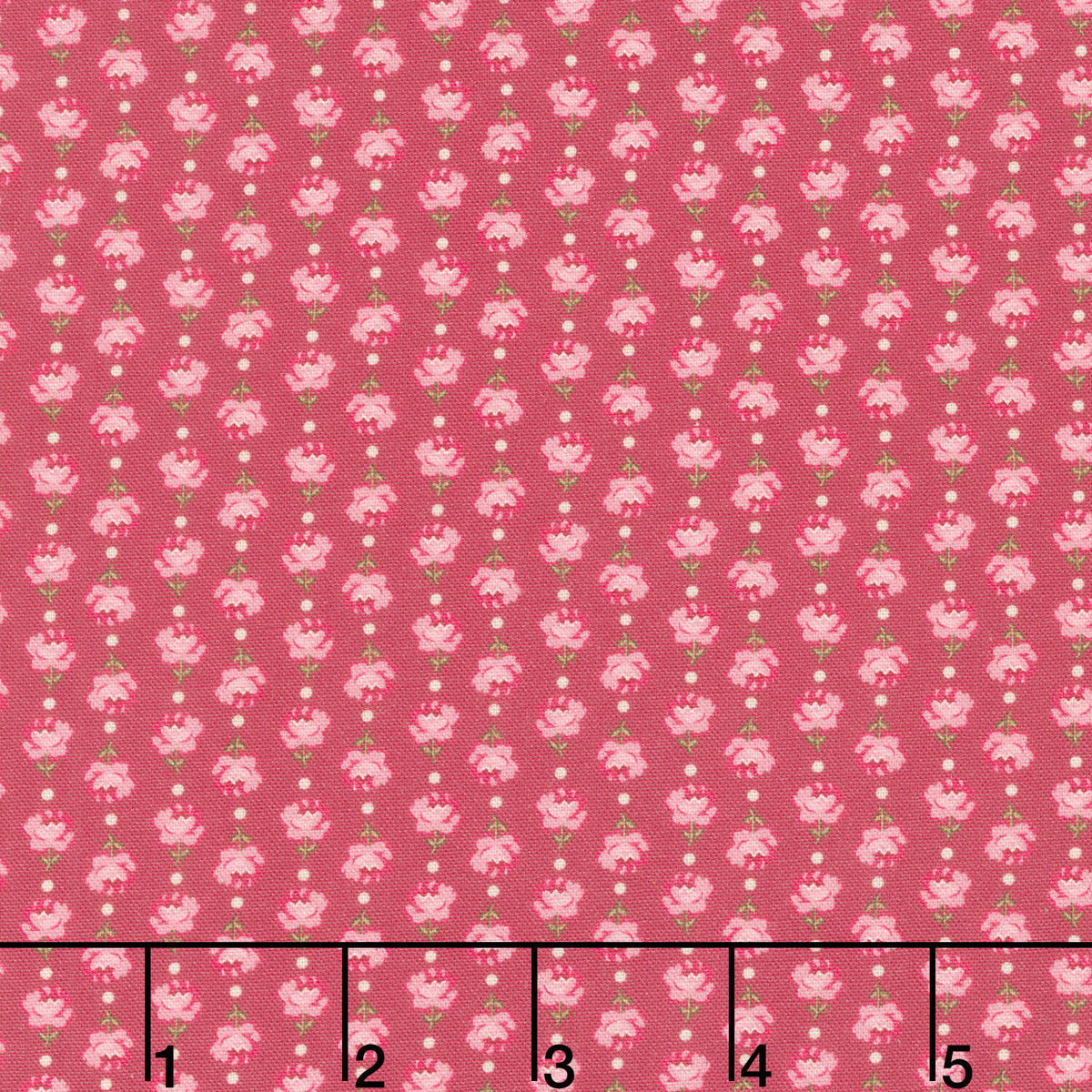 Cinnamon Stick - Small Roses Berry Yardage