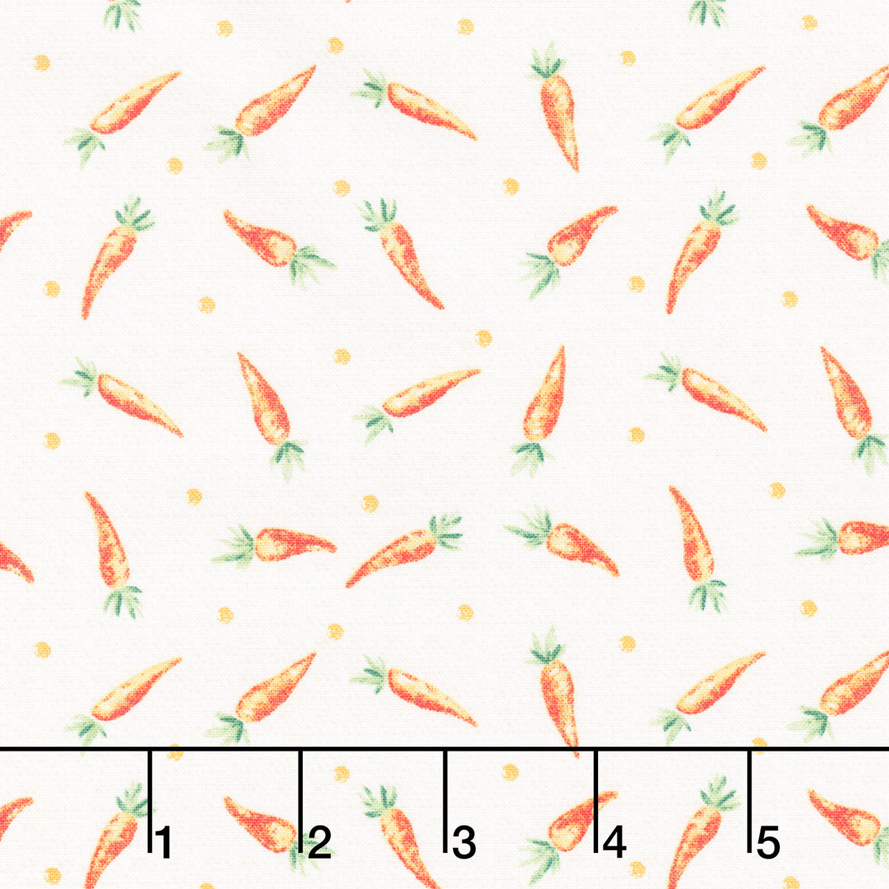Peek a Boo Bunnies - Carrots Cream Yardage