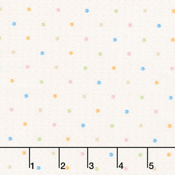 Peek a Boo Bunnies - Small Dots Cream Yardage