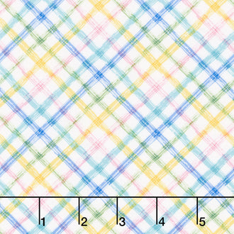 Peek a Boo Bunnies - Bias Plaid Multi Yardage