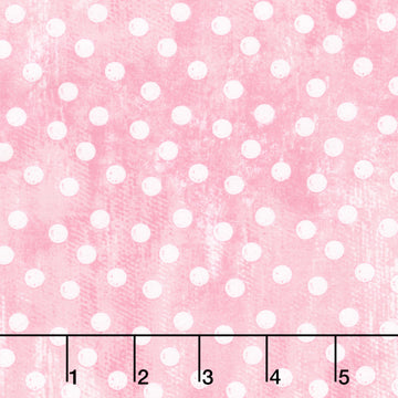 Peek a Boo Bunnies - Large Dots Pink Yardage