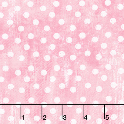 Peek a Boo Bunnies - Large Dots Pink Yardage