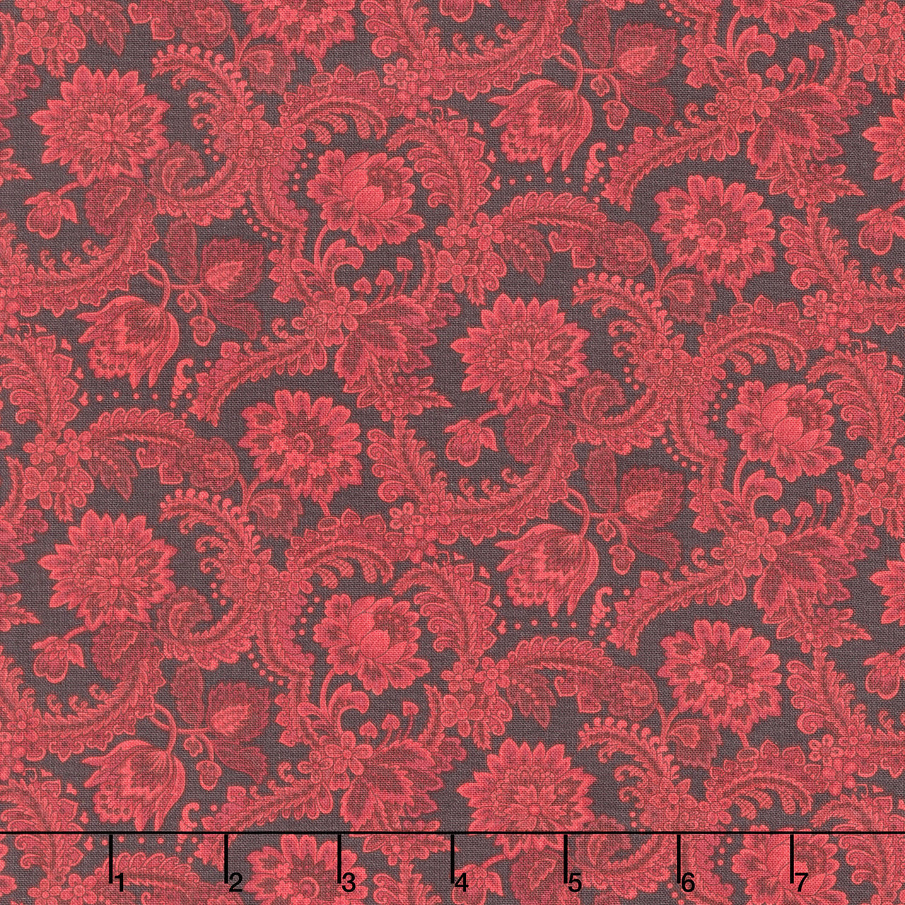 Scrap Basket Favorites - Fancy Foulard Cranberry Yardage