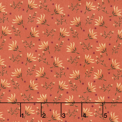 Scrap Basket Favorites - Tossed Clover Pink Yardage
