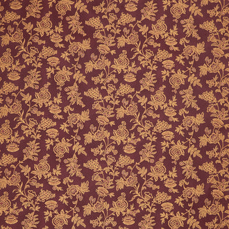 Scrap Basket Favorites - Etched Floral Eggplant Yardage