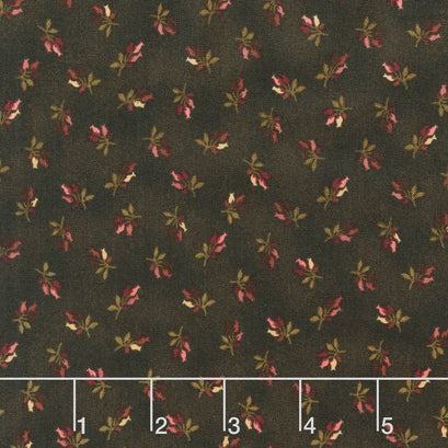 Scrap Basket Favorites - Timeless Tulips Brown Yardage