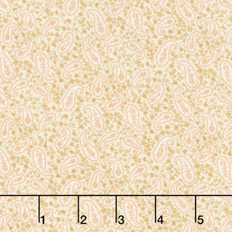 Scrap Basket Favorites - Heritage Paisley Wheat Yardage