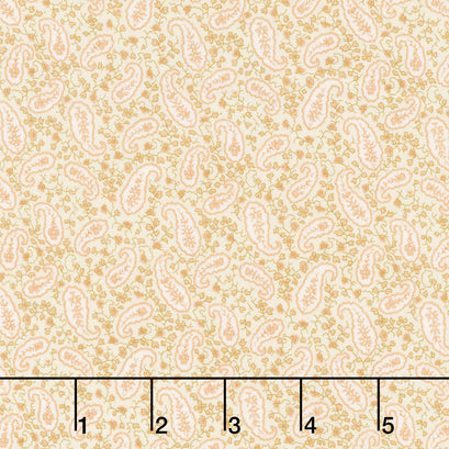Scrap Basket Favorites - Heritage Paisley Wheat Yardage