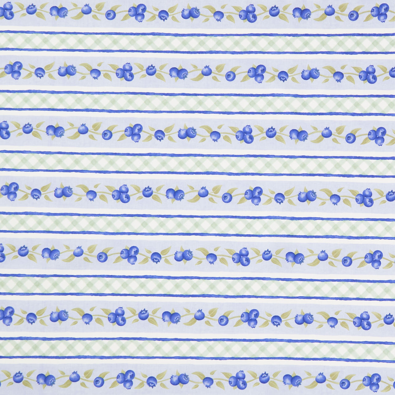 Berrylicious - Border Stripe Blue Green Yardage