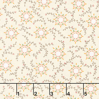 Spiced Favorites - Starburst Vine Wheat 108" Wide Backing Yardage