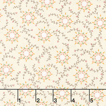 Spiced Favorites - Starburst Vine Wheat 108" Wide Backing Yardage