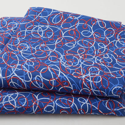 Du Joir 108" - Loops Navy 3 Yard Cut