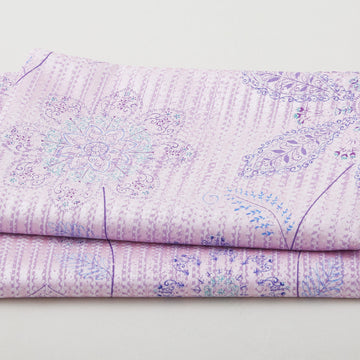 Geo Pop Pearl - Lacy Floral Purple 2 Yard Cut