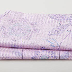 Geo Pop Pearl - Lacy Floral Purple 2 Yard Cut