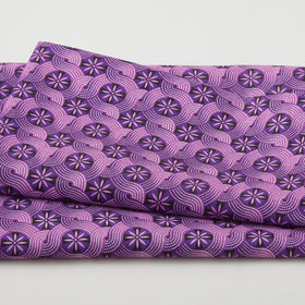 Geo Pop Pearl - Circle Waves Purple 2 Yard Cut