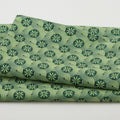 Geo Pop Pearl - Circle Waves Green 2 Yard Cut