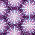 Geo Pop Pearl - Starbursts Purple 2 Yard Cut