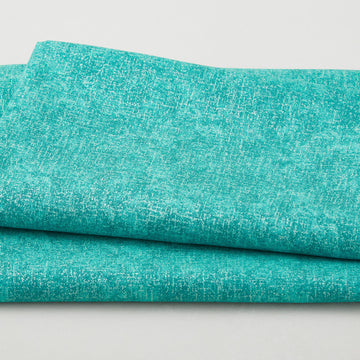 Geo Pop Pearl - Jigsaw Texture Aqua 2 Yard Cut