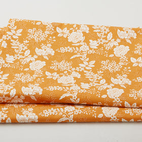 Tranquility - Floral Orange 3 Yard Cut